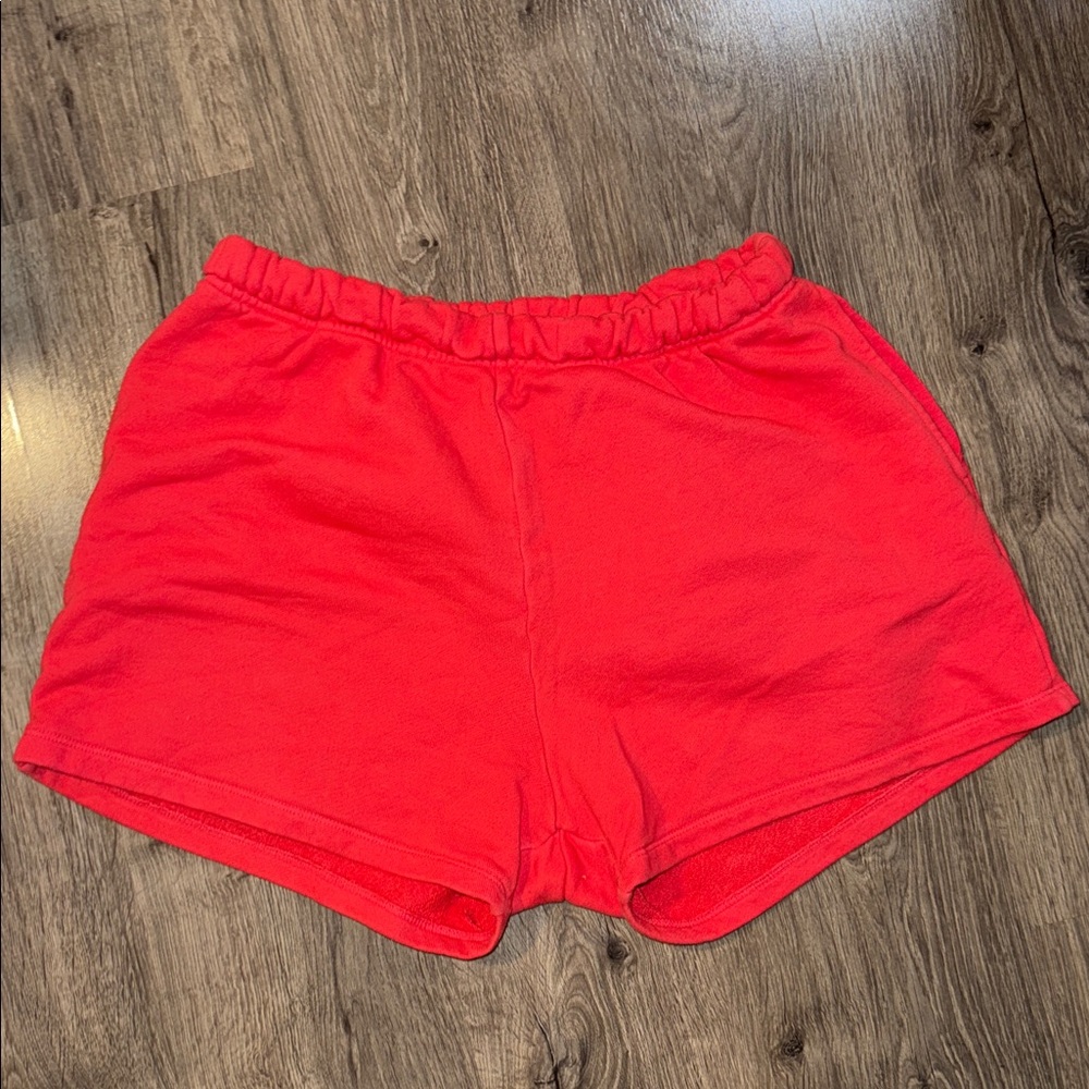 Daily Drills “Heart”Red Sweat Shorts!